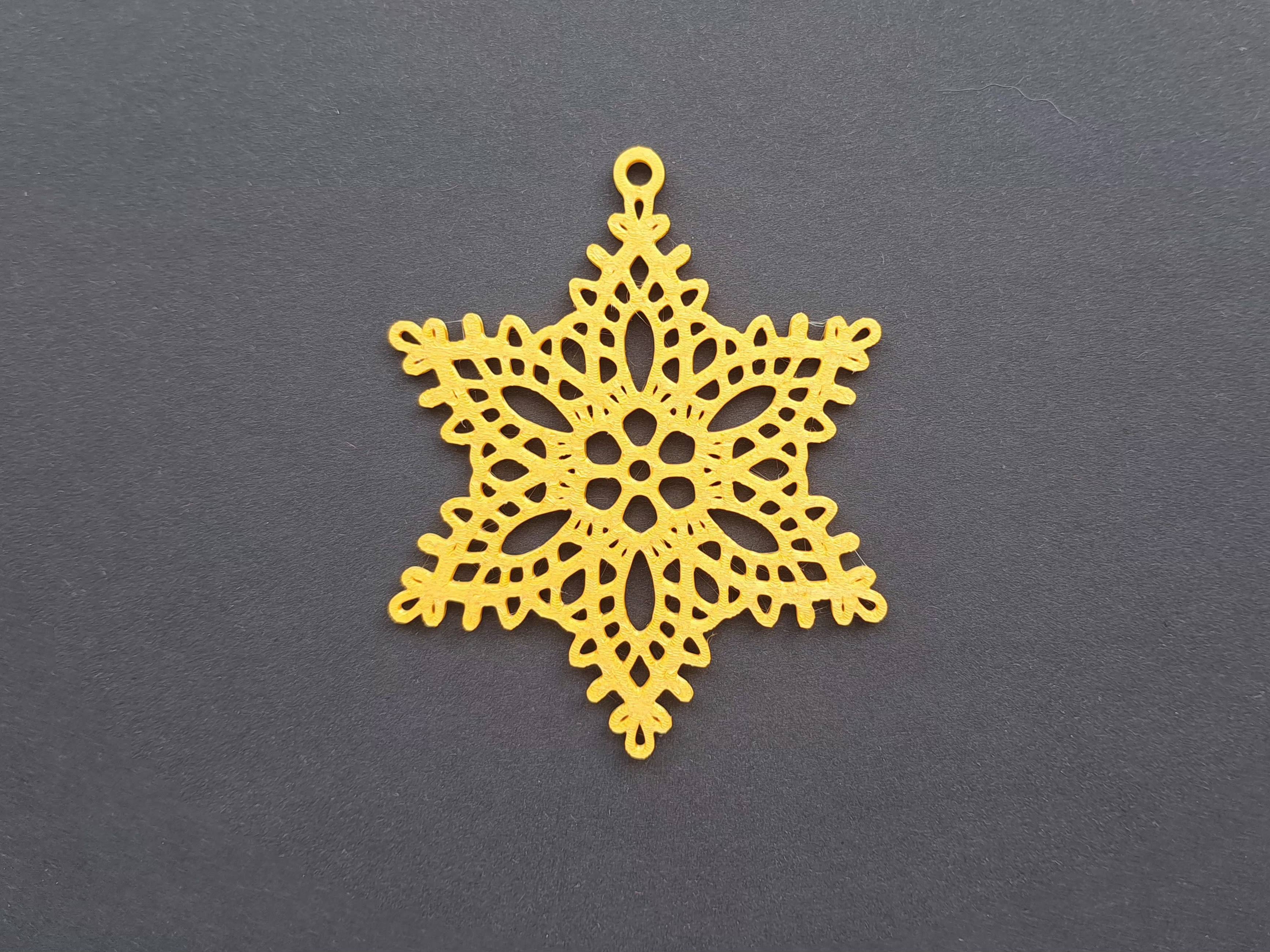 Snowflake - Christmas Ornament (Version 5) - image